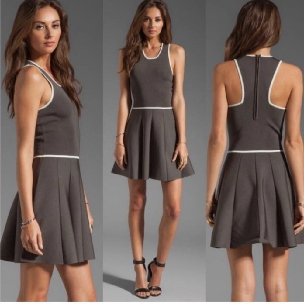 Parker Black Skater Skirt Mini Dress Small